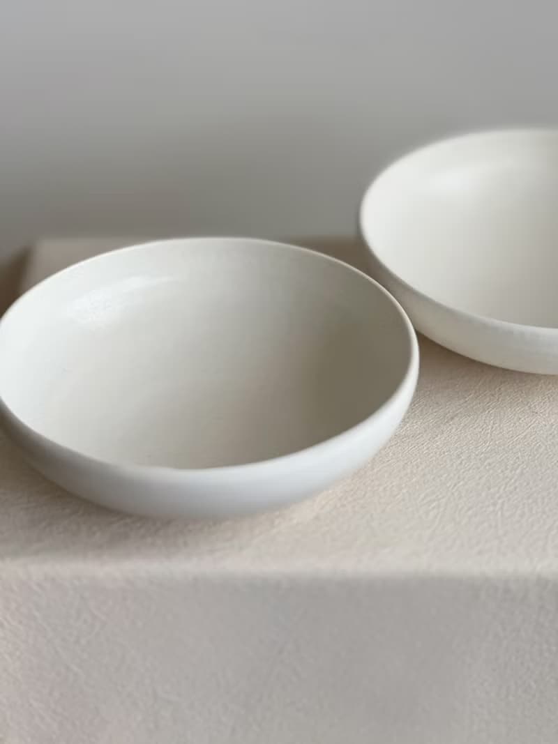 無光白 六吋深缽