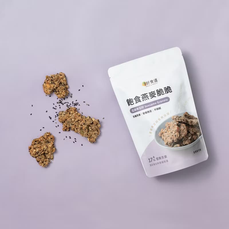【芝麻奇亞籽】手工堅果燕麥片 飽食燕麥脆脆 低負擔零食點心