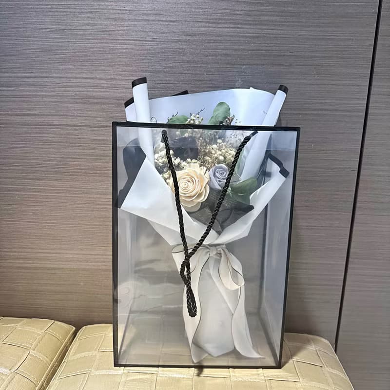 情人節 永生花束 父親節 黑灰色系 黑白高級感