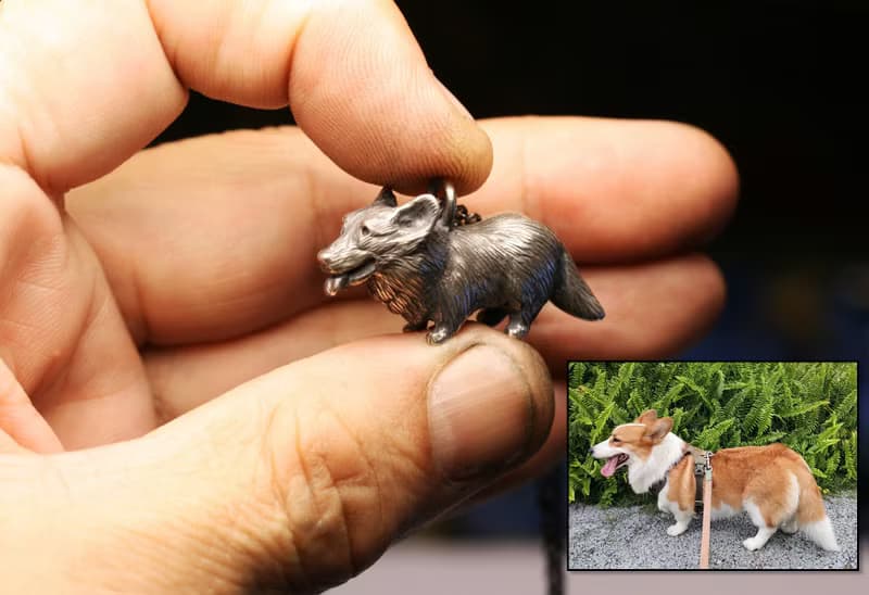 全立體寵物項鍊訂製