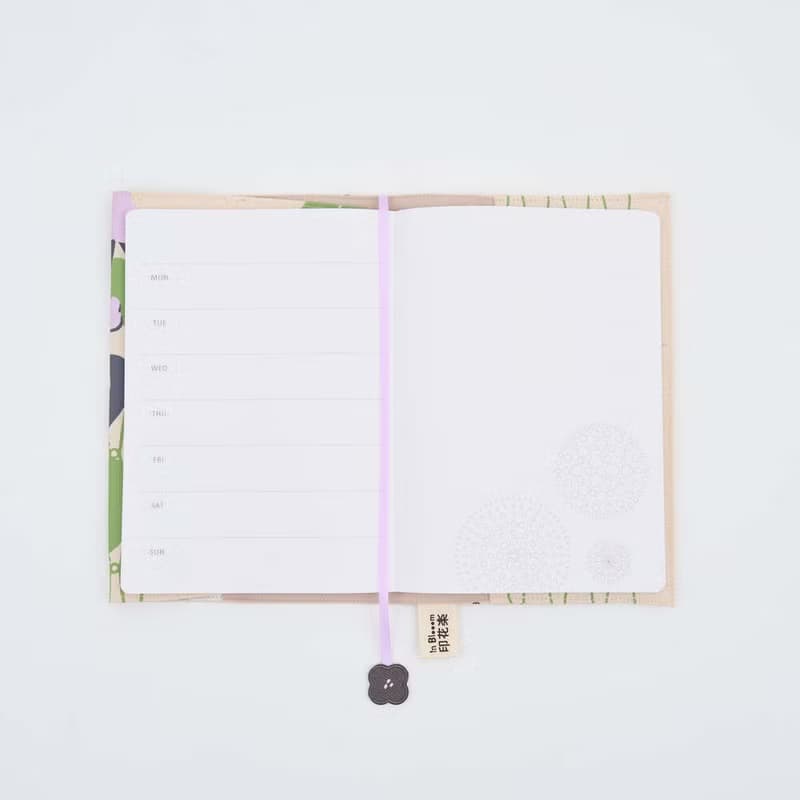 25K 布書衣 (含刺繡書籤繩)/小龍頌春/晨曦紫