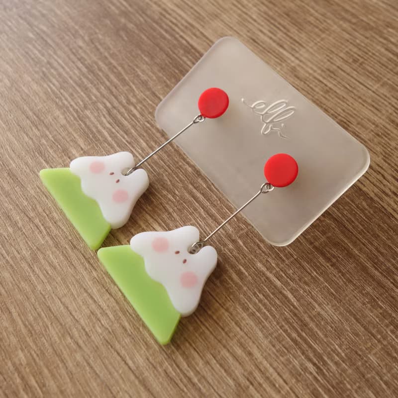 友善環境飾品 │ 富士紅紅 │ 環保樹脂 / 綠料認證 / 療癒系