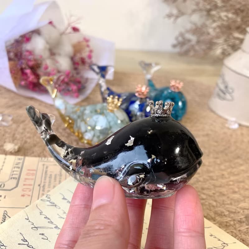 水晶 鯨魚 M號 | 天然石手作 | 居家擺飾 療癒小物 | 海藍寶