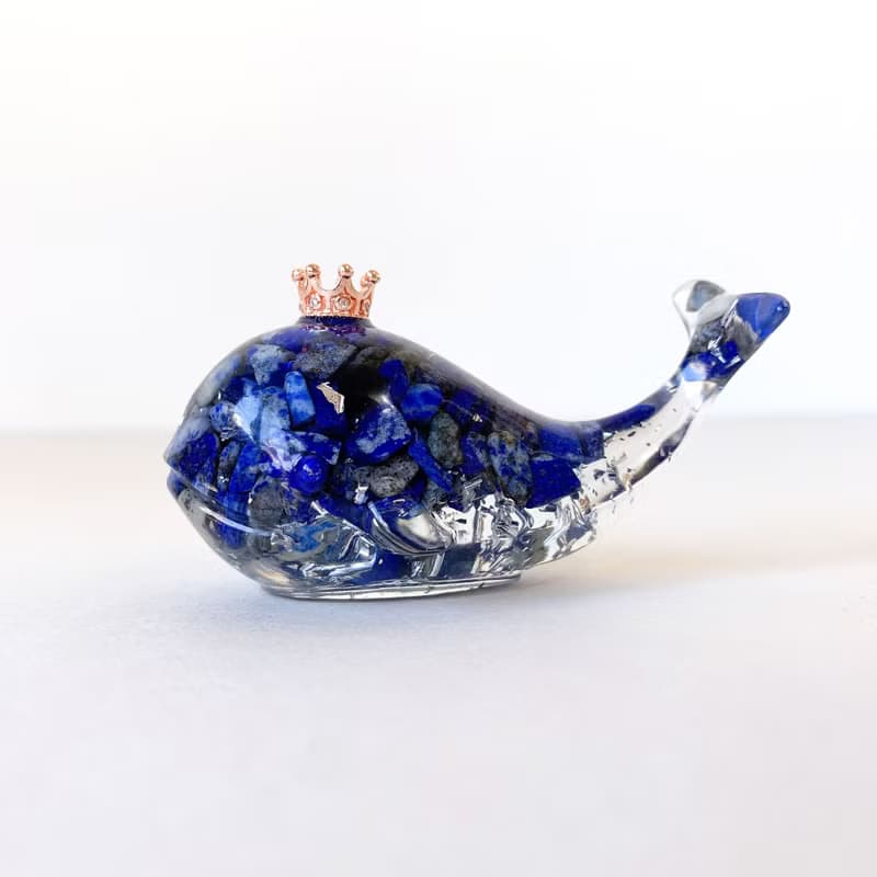 水晶 鯨魚 M號 | 天然石手作 | 居家擺飾 療癒小物 | 海藍寶