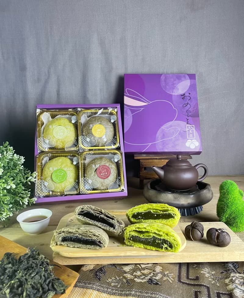 【中秋禮盒】厚燒茶酥餅(4口味8入綜合)/(單1口味6入)