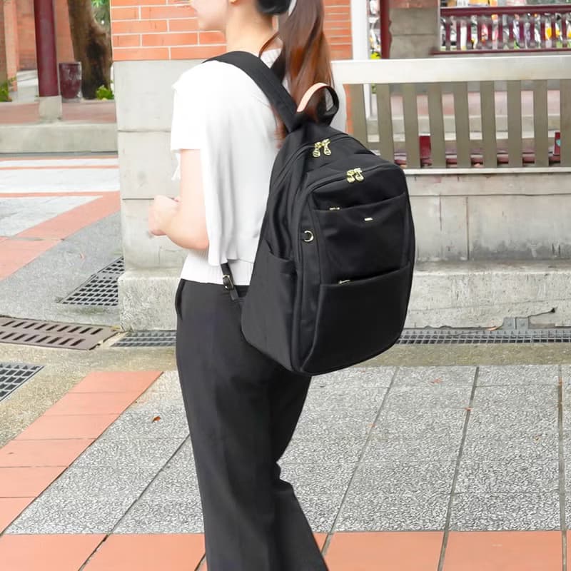 休閒商務紓壓後背包03486(黑色)