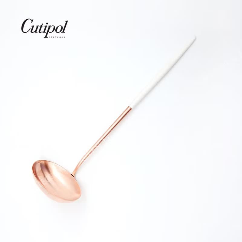 葡萄牙 Cutipol GOA系列白玫瑰金 29.5cm大湯勺