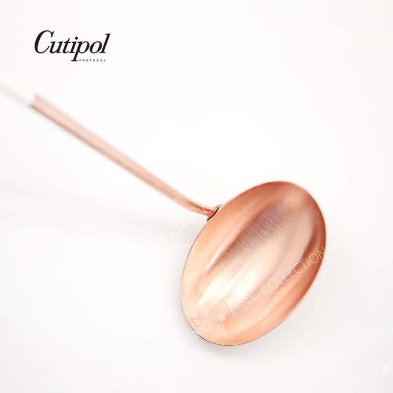 葡萄牙 Cutipol GOA系列白玫瑰金 29.5cm大湯勺