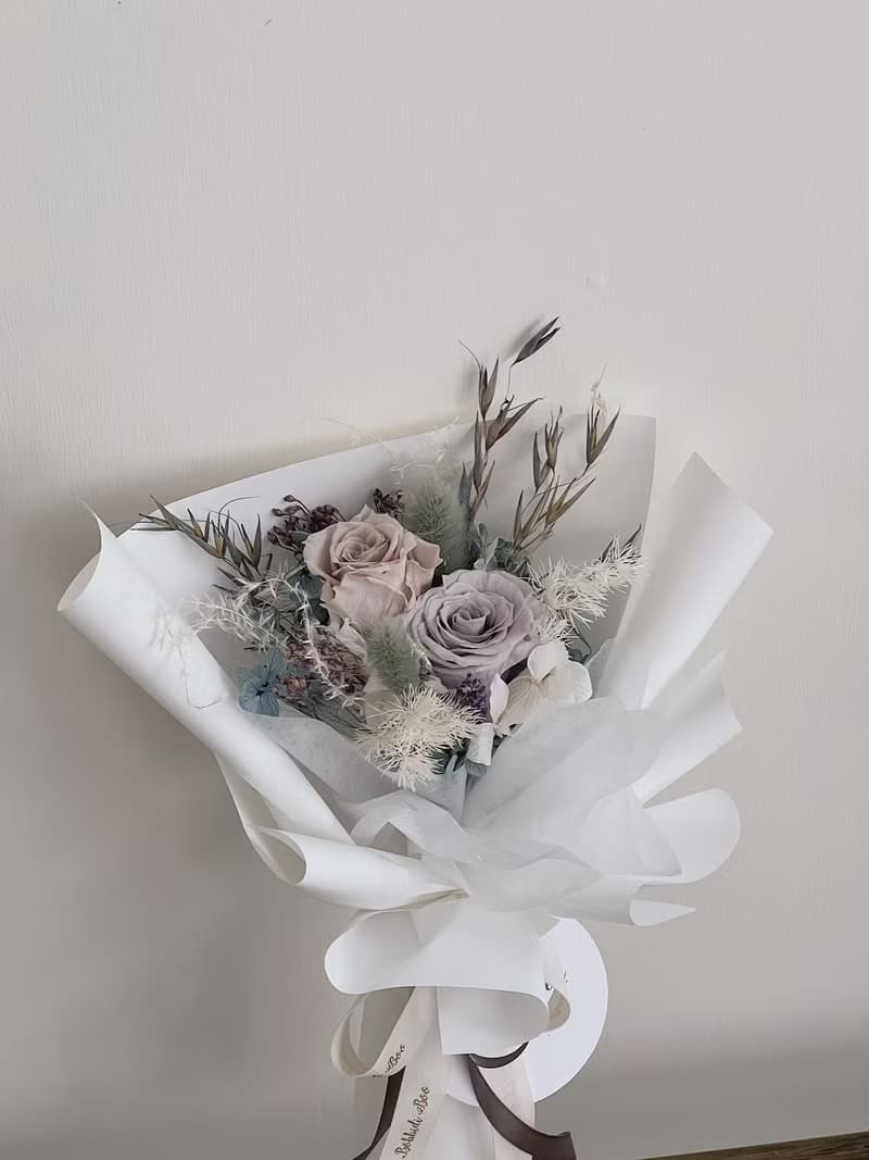 【永生玫瑰花花束】• 情人節/永生玫瑰花/永生玫瑰花花束/玫瑰花