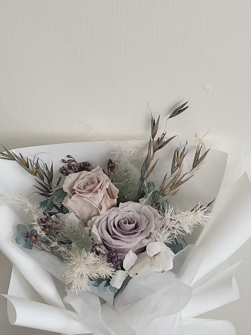 【永生玫瑰花花束】• 情人節/永生玫瑰花/永生玫瑰花花束/玫瑰花