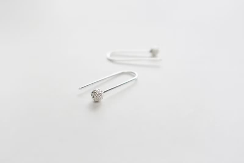 獨家 森林系 925純銀 迷你果 U型耳針 耳環  一對