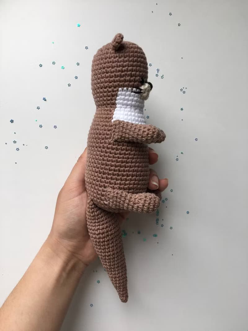 水獺毛絨   水獺玩具 手工水獺   嬰兒禮物