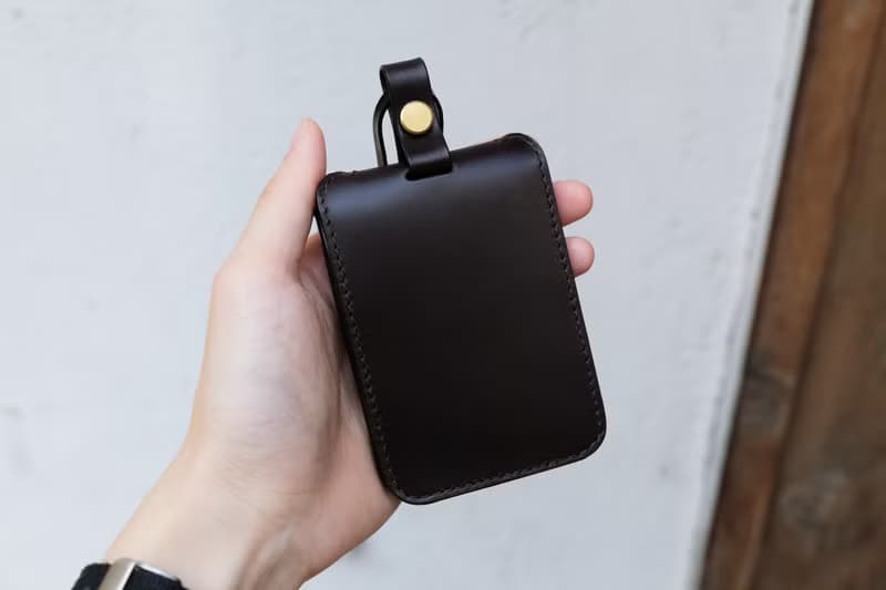 復古黑巧克力棕牛皮雙層證件套