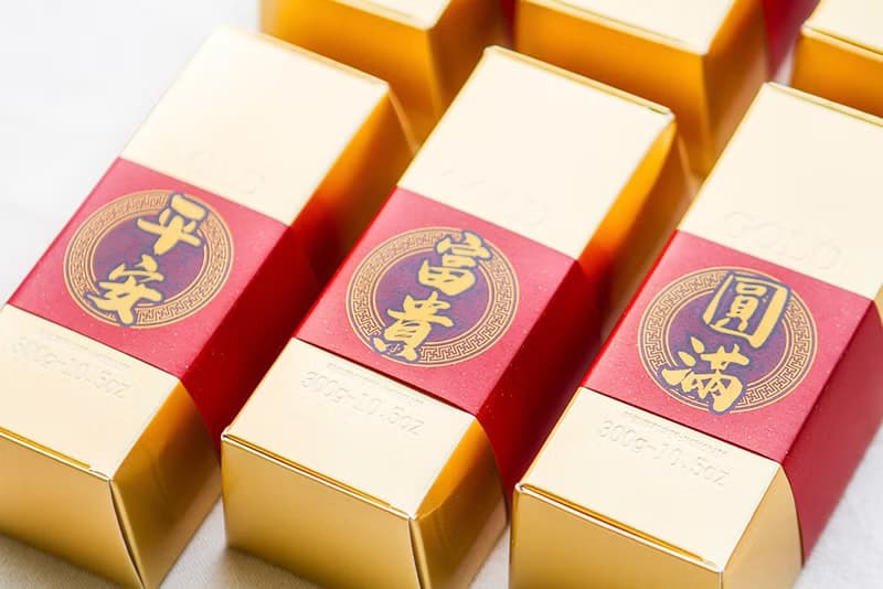 婚禮專用金磚米 X1套6盒可堆疊組 (6句吉祥話-幸福 美滿 平安...
