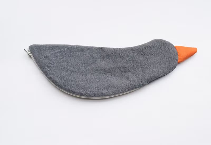Penguin travel cutlery pouch case - Ash