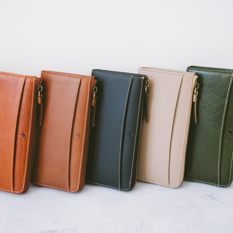 【禮盒】真皮拉鏈手拿長夾 X65039 黑