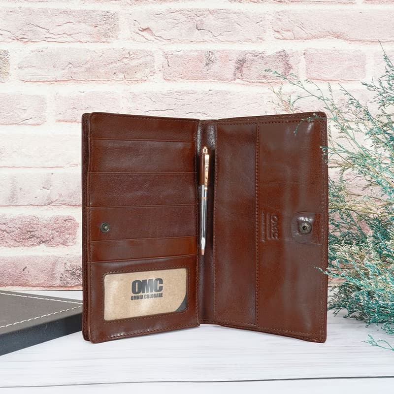 義大利植鞣革機能款牛皮護照夾