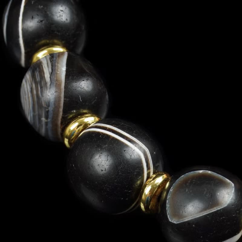 西亞蓮花寶瓶.藥師瑪瑙珠手串(內圍16公分)