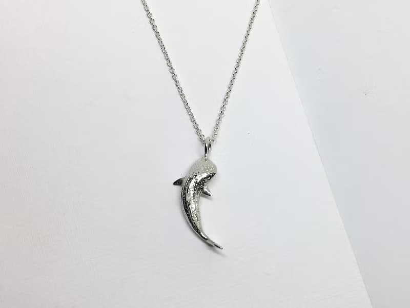 大海小世界。鯨鯊項鍊。Whale shark。925純銀。sterling silver