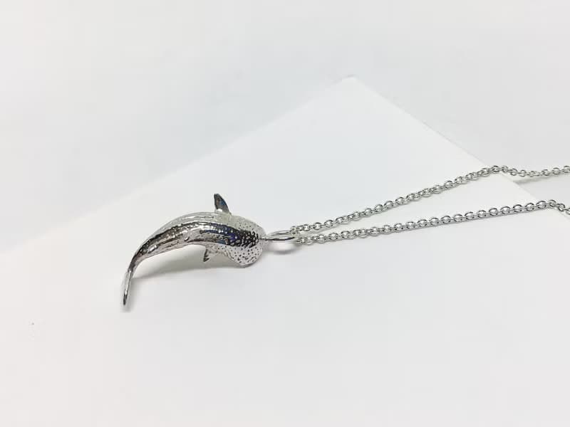 大海小世界。鯨鯊項鍊。Whale shark。925純銀。sterling silver