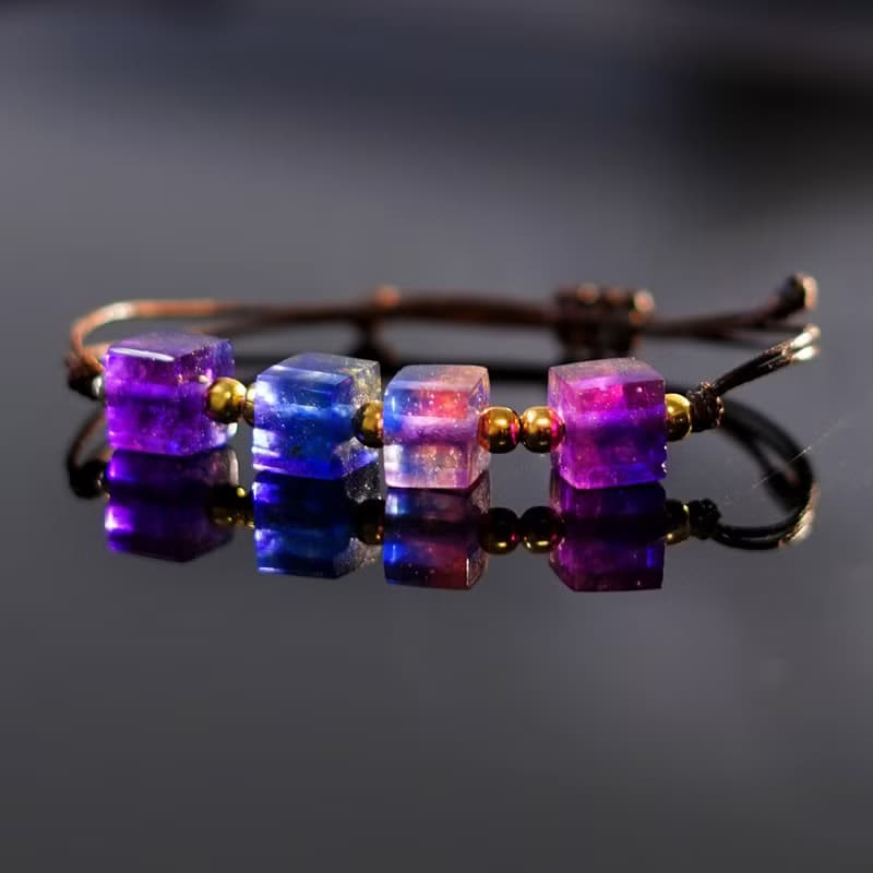 手鍊 |樹脂銀河立方體