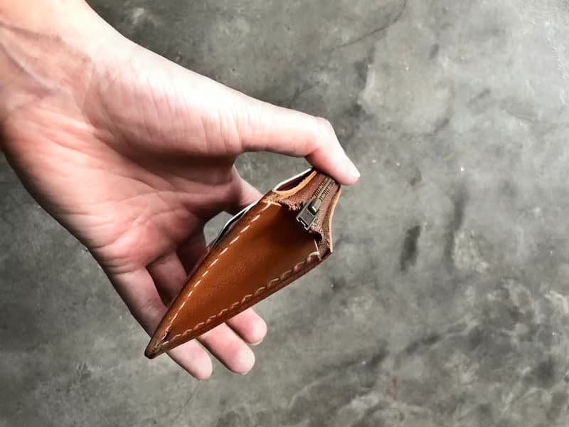 3咭位 6咭位 拉鏈零錢包 皮革材料包 刻名 名片夾 植鞣 皮革DIY