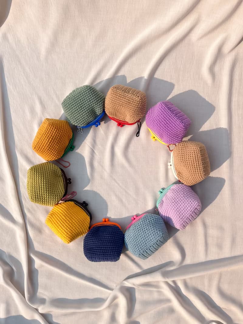 Lucky Bag , Purse , Coin Bag ,Tiny Bag , Crochet Bag