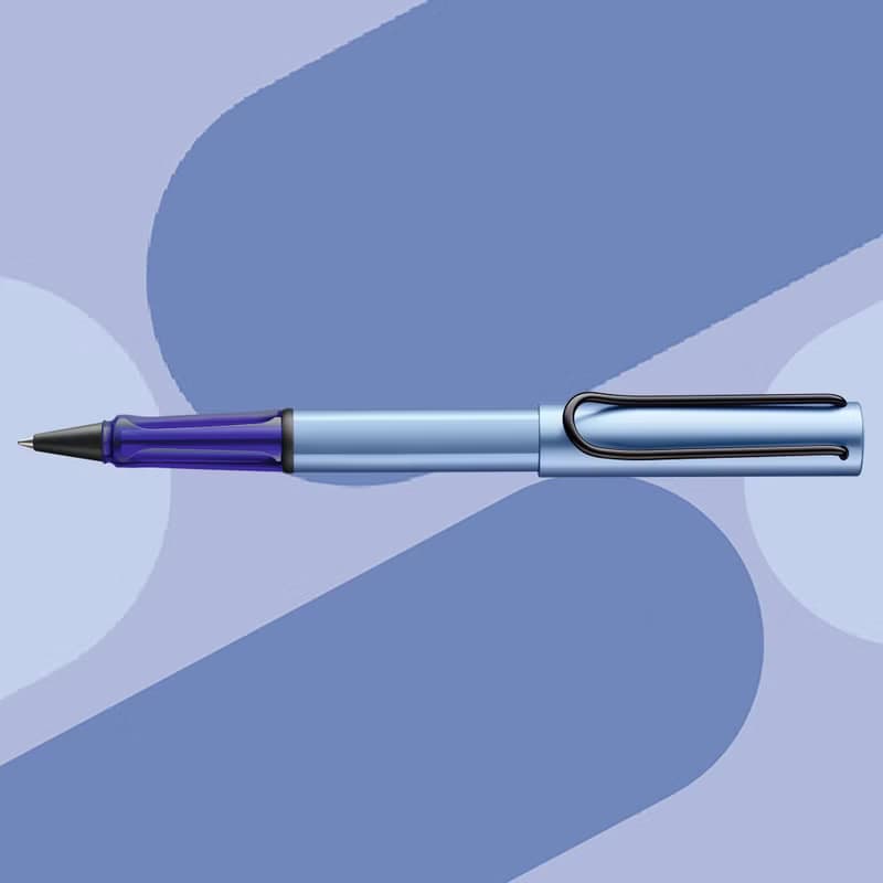 【雷雕刻字】LAMY 鋼珠筆 限量單入筆套禮盒/AL star 2024-冰霜藍
