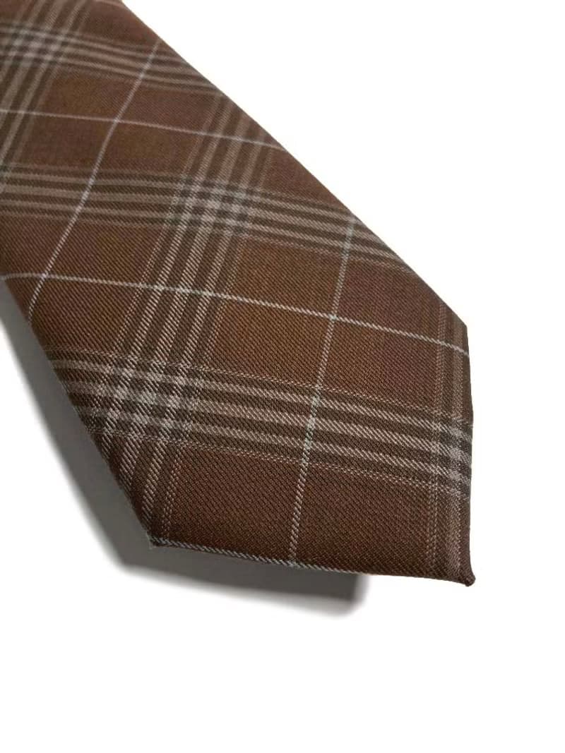 英倫菱格 木質色 Premium系列領帶 Neckties