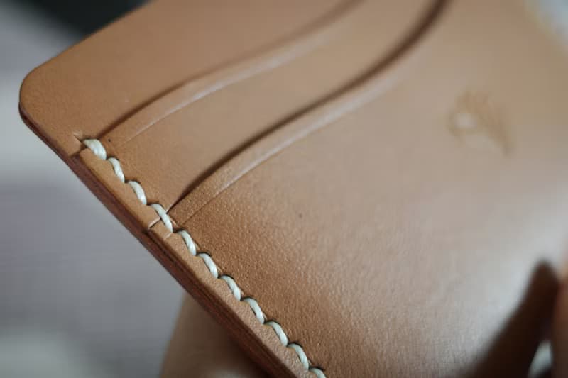 2 Side Slim Card Holder, Genuine leather