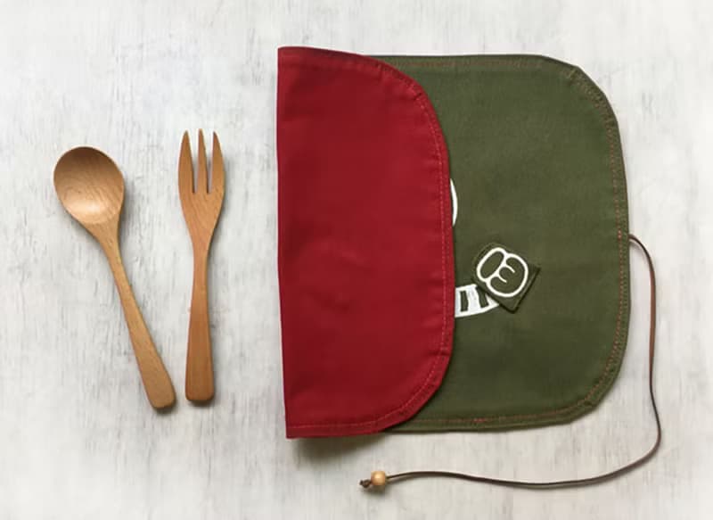 聖誕派對 貪吃小貓收納餐墊 / 紅 / 交換禮物