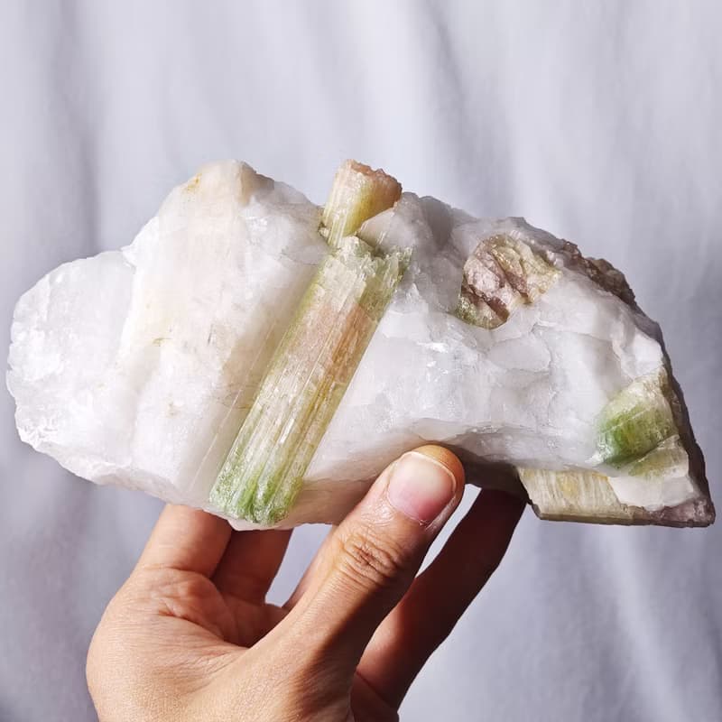 稀有西瓜碧璽 電氣石 彩虹寶石 招財 原礦擺件 收藏級 單品 禮物