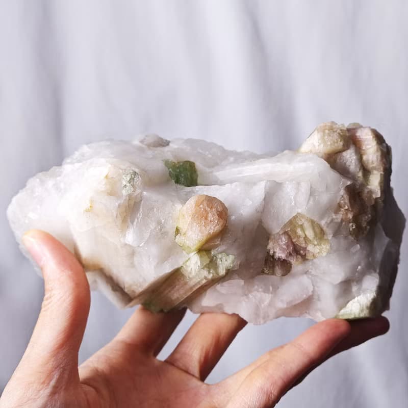 稀有西瓜碧璽 電氣石 彩虹寶石 招財 原礦擺件 收藏級 單品 禮物
