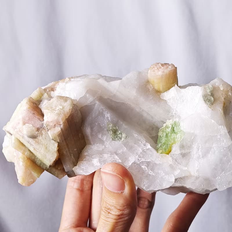 稀有西瓜碧璽 電氣石 彩虹寶石 招財 原礦擺件 收藏級 單品 禮物