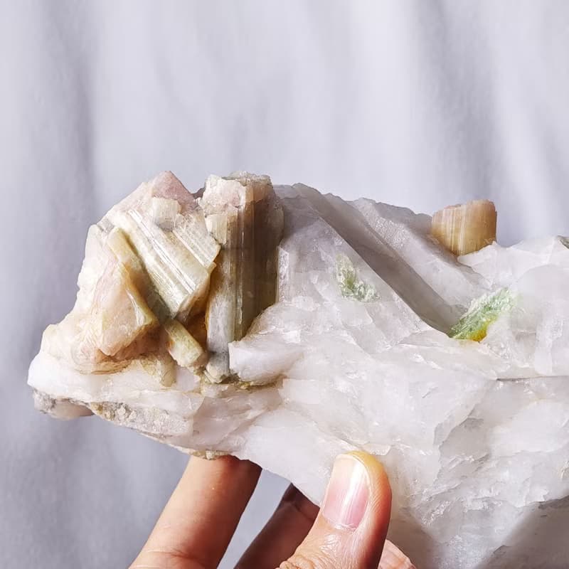 稀有西瓜碧璽 電氣石 彩虹寶石 招財 原礦擺件 收藏級 單品 禮物