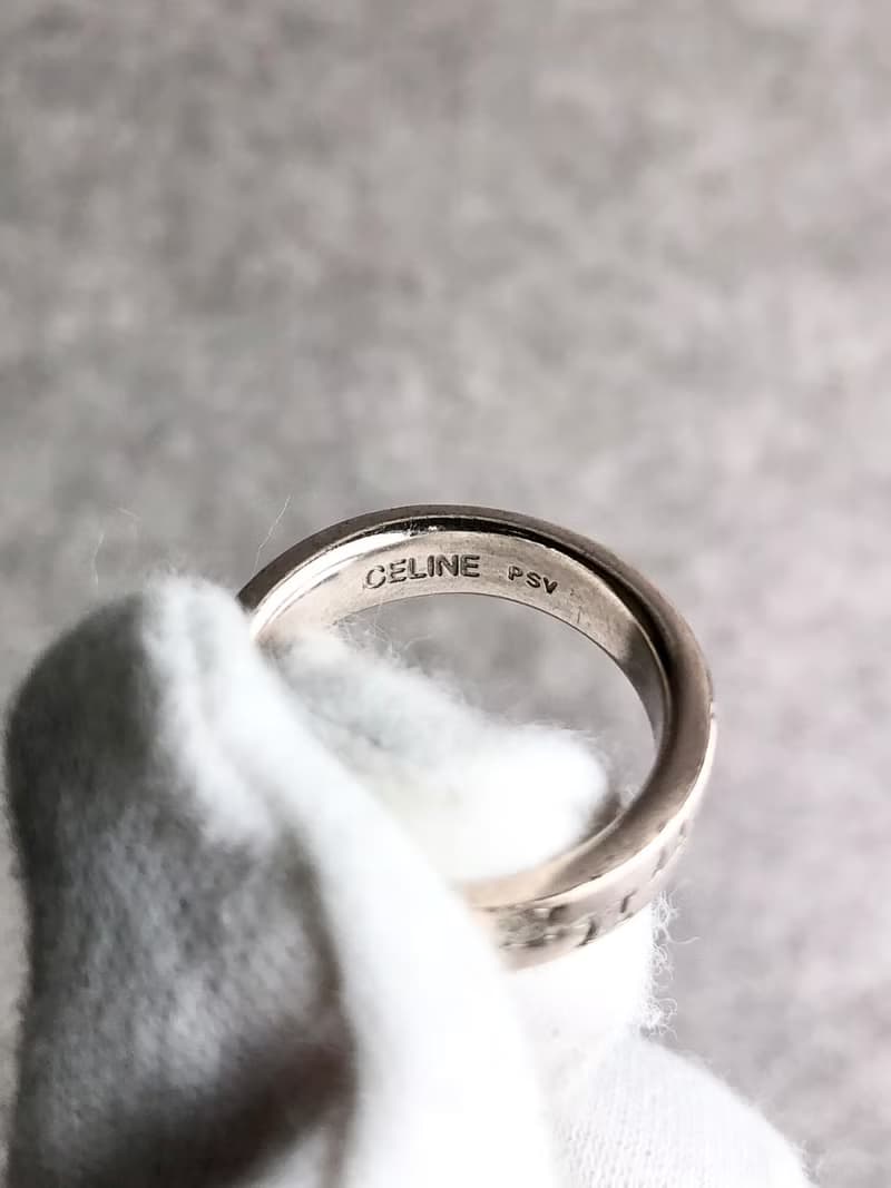 【 日本直送　名牌中古包 】CELINE セリーヌ 指輪 シルバー トリオンフ vintage ヴィンテージ オールド esdkuh