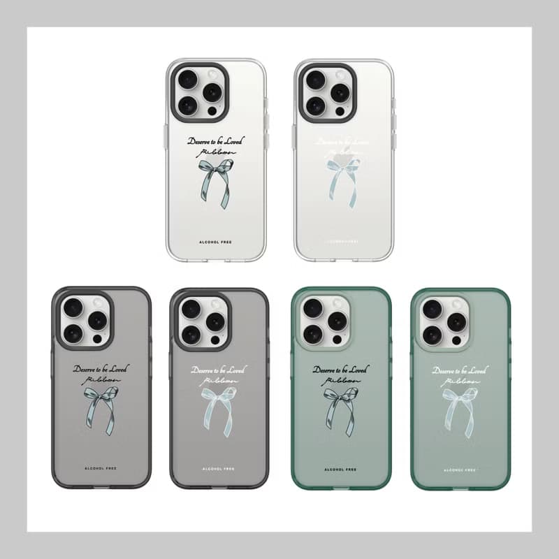 【Deserve to be loved 蝴蝶結】| Clear 犀牛盾 透明殼 i12以上