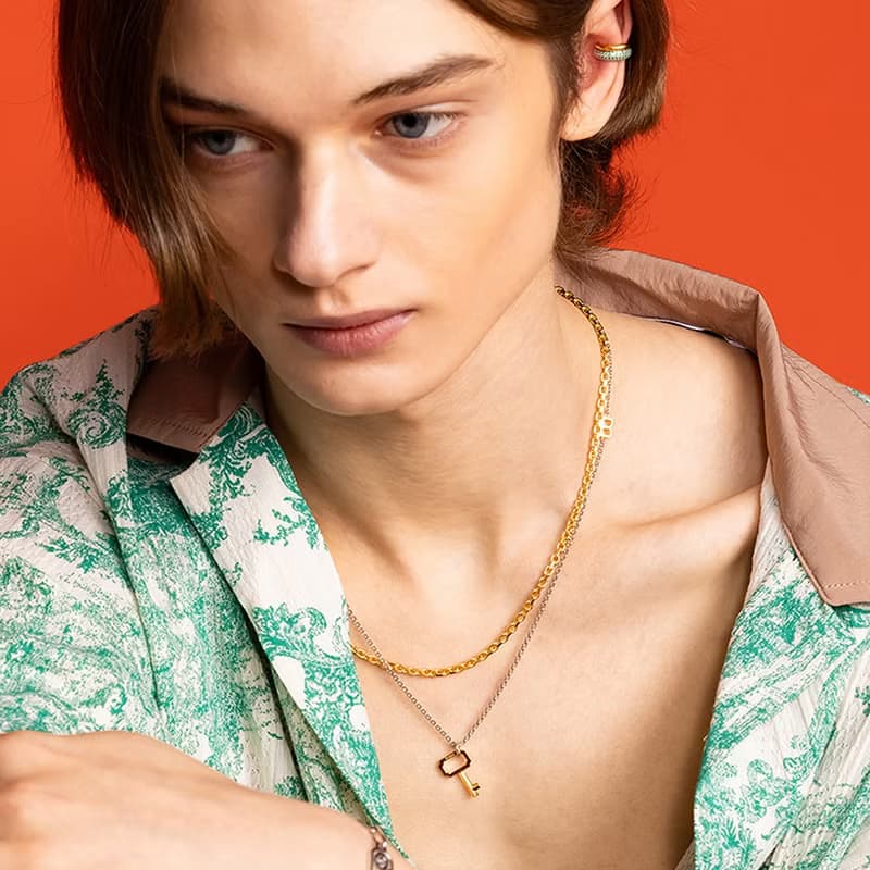 LA LIGNE ANKER CHAIN SOLID NECKLACE