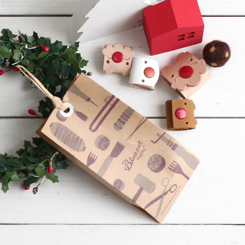 聖誕禮物/聖誕節交換禮物 Xmas Tinny 真皮革集線器 聖誕麋鹿