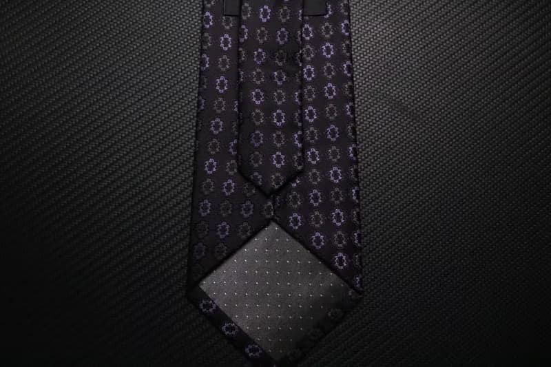 紫色復古花紋真絲領帶高端復古necktie