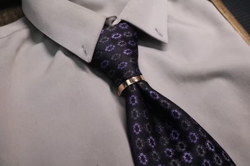 紫色復古花紋真絲領帶高端復古necktie
