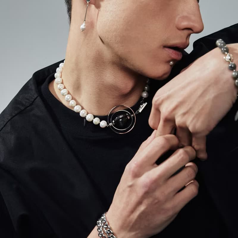 黑潮土星環珍珠項鍊  Kuroshio Saturn pearl necklace