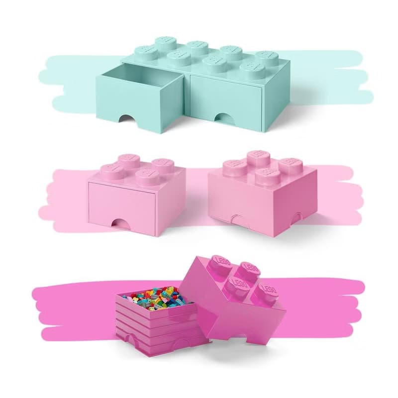 Room Copenhagen 樂高 LEGO 八凸抽屜收納箱-黃色(40061732)送禮