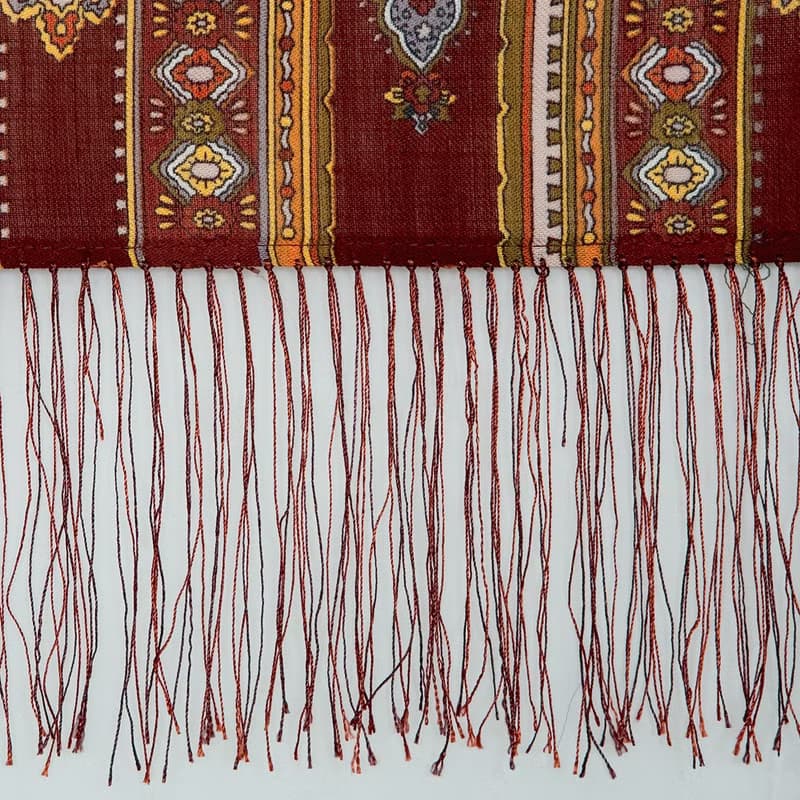 Pavlovo Posad Russian Shawl 100% Wool Scarf 125x125 cm Wrap Silk Fringe 598-56