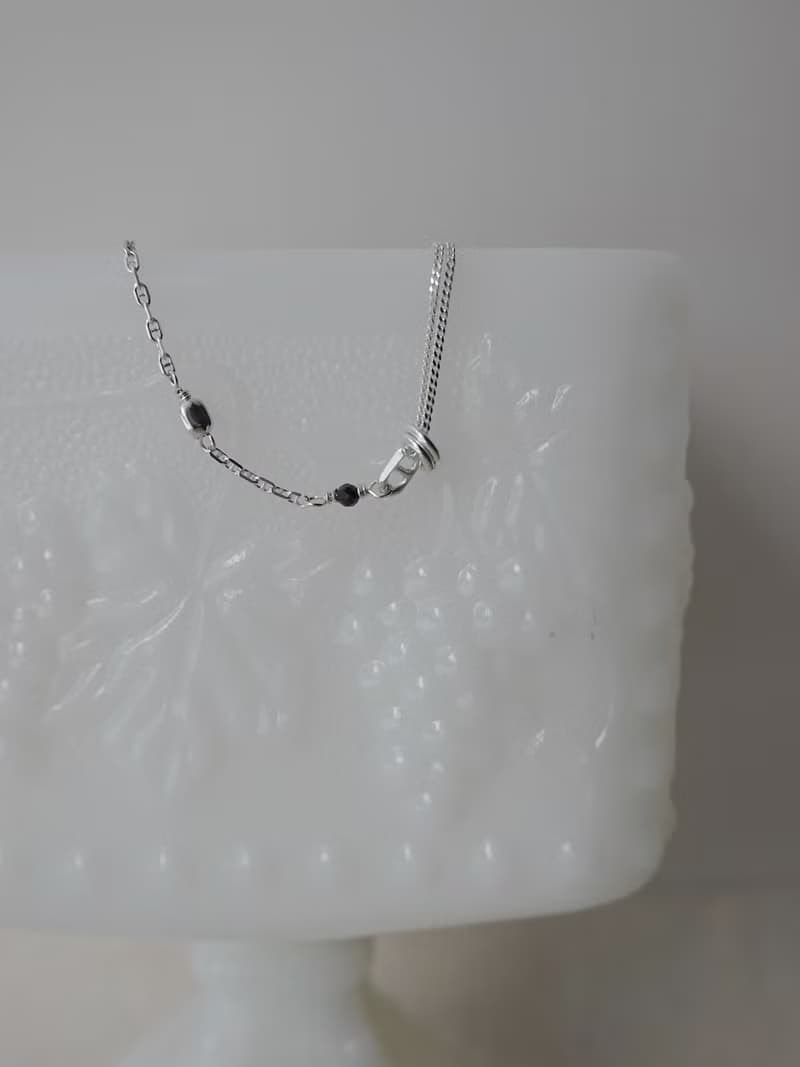 Zhu.handcrafted__Modest__純銀/黑尖晶