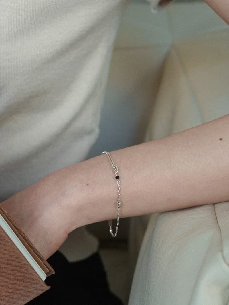 Zhu.handcrafted__Modest__純銀/黑尖晶