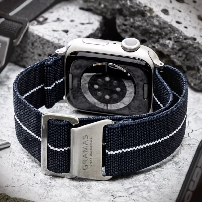 Apple Watch 44/45/46/49mm 法國海軍帆布錶帶