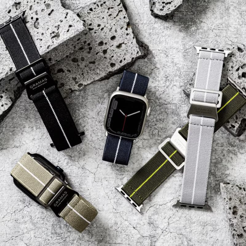 Apple Watch 44/45/46/49mm 法國海軍帆布錶帶