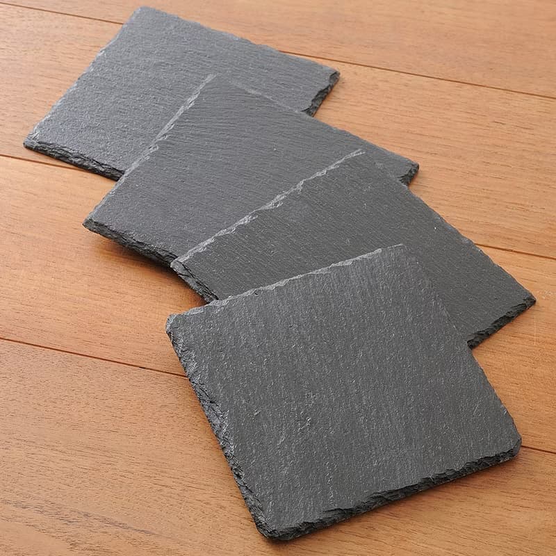 質感餐具 | 日本BRUNO Slate岩板餐盤-四入組 (附)