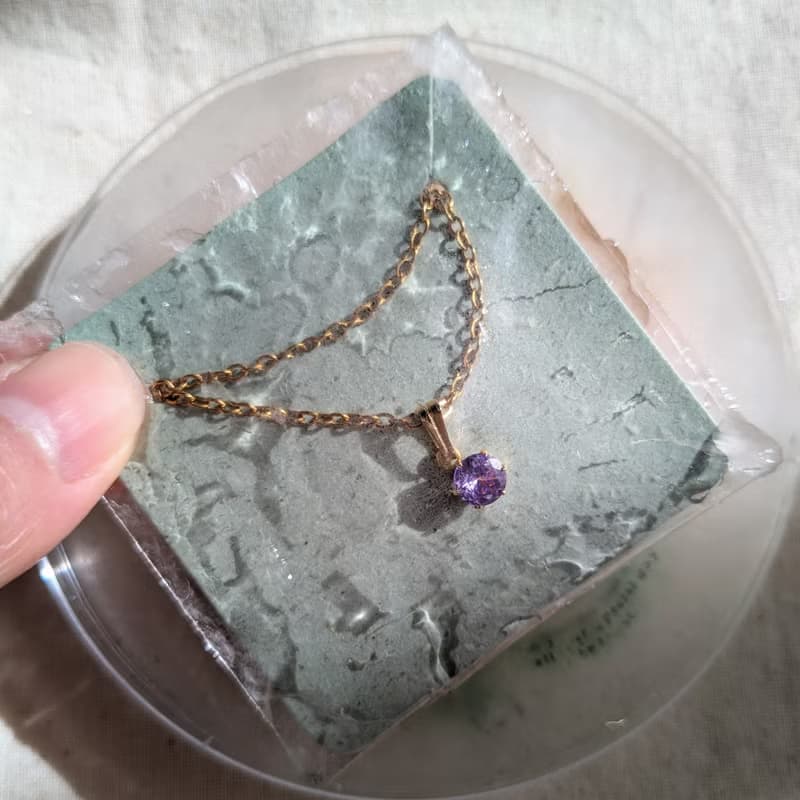 溶解飾品 / 生日禮物 / 項鍊 / 鬱金香 / 立方氧化鋯